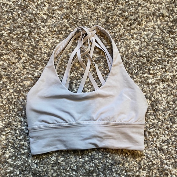 SOLD Lululemon Longline Sports Bra in Lilac - Picture 1 of 2